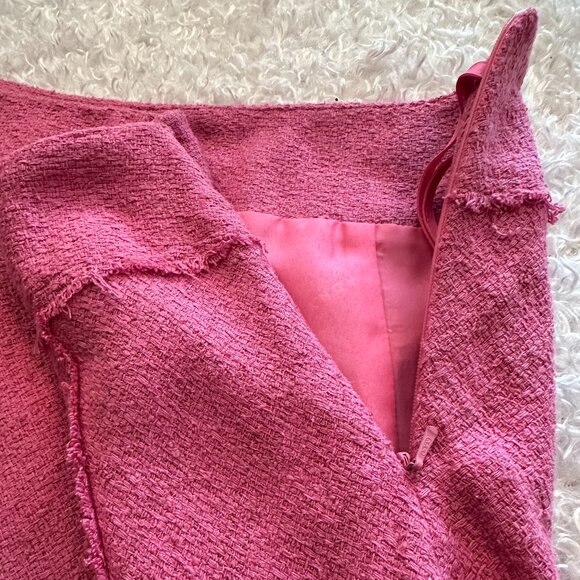 🌷Y2K🌷W.D.N.Y. Silk Lined Pink Barbiecore Skirt Women's Size 10 - Picture 8 of 12